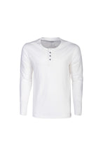 Load image into Gallery viewer, James Harvest Mens Stoneton Melange Long-Sleeved Sweatshirt (White)