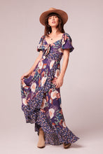 Load image into Gallery viewer, Livie Purple Mixed Floral Maxi Dress