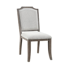 Load image into Gallery viewer, Northside Brown Gray Chenille Upholstered Dining Chair - Set Of 2