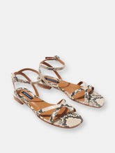 Load image into Gallery viewer, The Flat Sandal - Python Embossed
