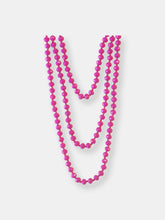 Load image into Gallery viewer, Fuchsia Crystal Beaded Necklace