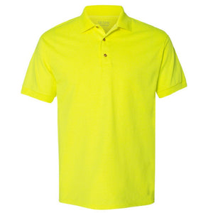 Gildan Adult DryBlend Jersey Short Sleeve Polo Shirt (Safety Green)