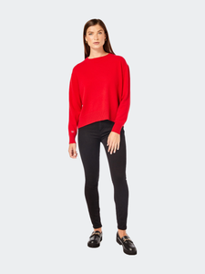 The Cashmere Crewneck Sweater - Red