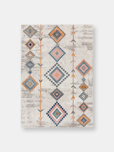 Abani Porto Collection Geometric Moroccan Inspi Multi Color Area Rug