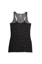 Load image into Gallery viewer, Bella + Canvas Womens/Ladies Triblend Racerback Tank Vest Top (Charcoal Triblend)