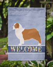 Load image into Gallery viewer, 11&quot; x 15 1/2&quot; Polyester Australian Shepherd Dog Welcome Garden Flag 2-Sided 2-Ply&quot;