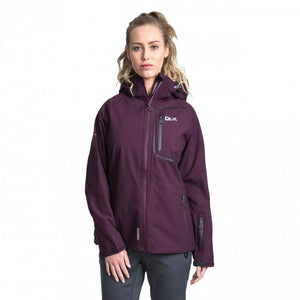 Trespass Womens/Ladies Gita II Waterproof Shell Jacket (Blackberry Marl)