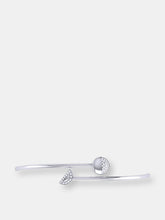 Load image into Gallery viewer, Moon Stages Adjustable Diamond Bangle in Sterling Silver