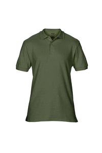 Gildan Mens Premium Cotton Sport Double Pique Polo Shirt (Military Green)