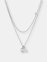 Load image into Gallery viewer, Moon, Moonstone, &amp; Star Layered Necklace