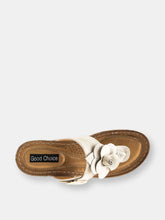 Load image into Gallery viewer, Flora Natural Wedge Sandals