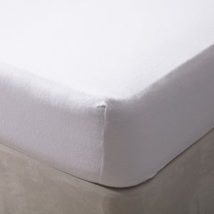 Belledorm Brushed Cotton Fitted Sheet (White) (Full) (UK - Double)