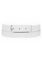 Load image into Gallery viewer, Womens/Ladies Dimple Leather Belt - Cream