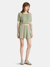 Load image into Gallery viewer, Crew Neck Knit Top - Green Tea