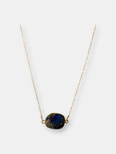 Load image into Gallery viewer, Mrs. Parker Simple Chain Gold Necklace in Blue Mojave Copper Turquoise