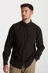 Craghoppers Mens Expert Kiwi Long-Sleeved Shirt (Black)
