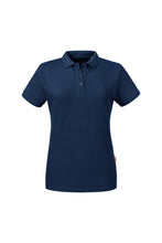 Load image into Gallery viewer, Russell Womens/Ladies Pure Organic Polo (French Navy)