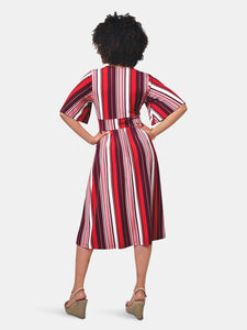 Zoe Dress in Stripe Paradise