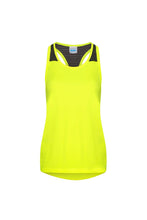 Load image into Gallery viewer, AWDis Just Cool Womens/Ladies Girlie Smooth Workout Vest (Electric Yellow)