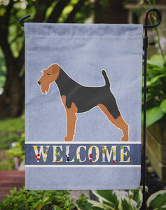 Airedale Terrier Welcome Garden Flag 2-Sided 2-Ply