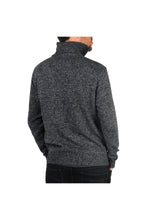 Load image into Gallery viewer, Krisp Mens Knitted Half Zip Funnel Neck Sweater (Black)