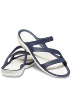 Load image into Gallery viewer, Womens/Ladies Swiftwater Slip On Sandals - Navy/White