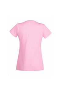 Fruit Of The Loom Ladies/Womens Lady-Fit Valueweight Short Sleeve T-Shirt (Light Pink)