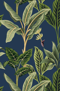 Eco-Friendly Vintage Tropical Wallpaper