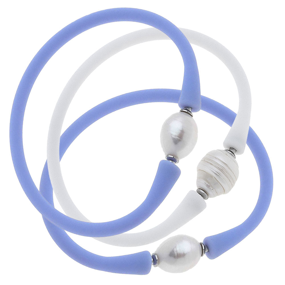 Bali Freshwater Pearl Silicone Bracelet