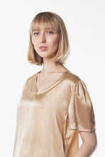 Load image into Gallery viewer, Champagne V-Neck Blouse