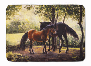 19 in x 27 in Horses by Daphne Baxter Machine Washable Memory Foam Mat