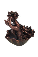 Load image into Gallery viewer, Hand With Flower Backflow Incense Burner - One Size