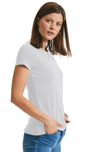 Russell Womens/Ladies Heavyweight Short-Sleeved T-Shirt (White)