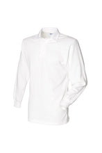 Load image into Gallery viewer, Front Row Long Sleeve Classic Rugby Polo Shirt (White/White)