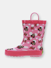 Load image into Gallery viewer, Kids Minnie Bow Town Rain Boot - Pink