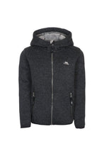 Load image into Gallery viewer, Trespass Boys Tableypipe Hooded Fleece Jacket (Black Marl)