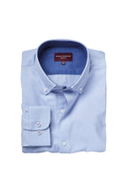 Load image into Gallery viewer, Brook Taverner Mens Toronto Long Sleeve Oxford Shirt (Sky Blue)