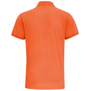 Asquith & Fox Mens Short Sleeve Performance Blend Polo Shirt (Neon Orange)