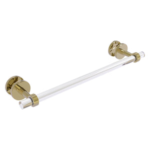 Allied Brass Clearview Collection 24 Inch Shower Door Towel Bar with Grooved Accents