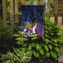 Load image into Gallery viewer, 11 x 15 1/2 in. Polyester Starry Night Akita Garden Flag 2-Sided 2-Ply