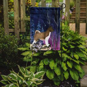 11 x 15 1/2 in. Polyester Starry Night Akita Garden Flag 2-Sided 2-Ply