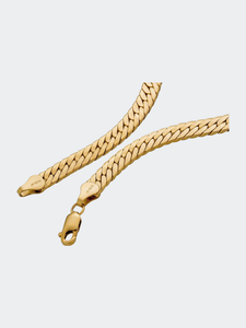 Jefa Bold Herringbone Chain Necklace