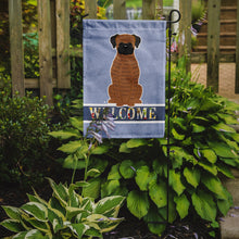 Load image into Gallery viewer, 11 x 15 1/2 in. Polyester Brindle Boxer Welcome Garden Flag 2-Sided 2-Ply