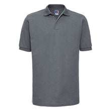Load image into Gallery viewer, Russell Mens Ripple Collar &amp; Cuff Short Sleeve Polo Shirt (Convoy Grey)