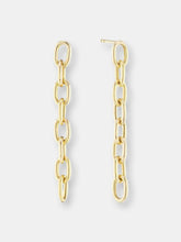 Load image into Gallery viewer, Elongated Thick Chain Link Earrings Long