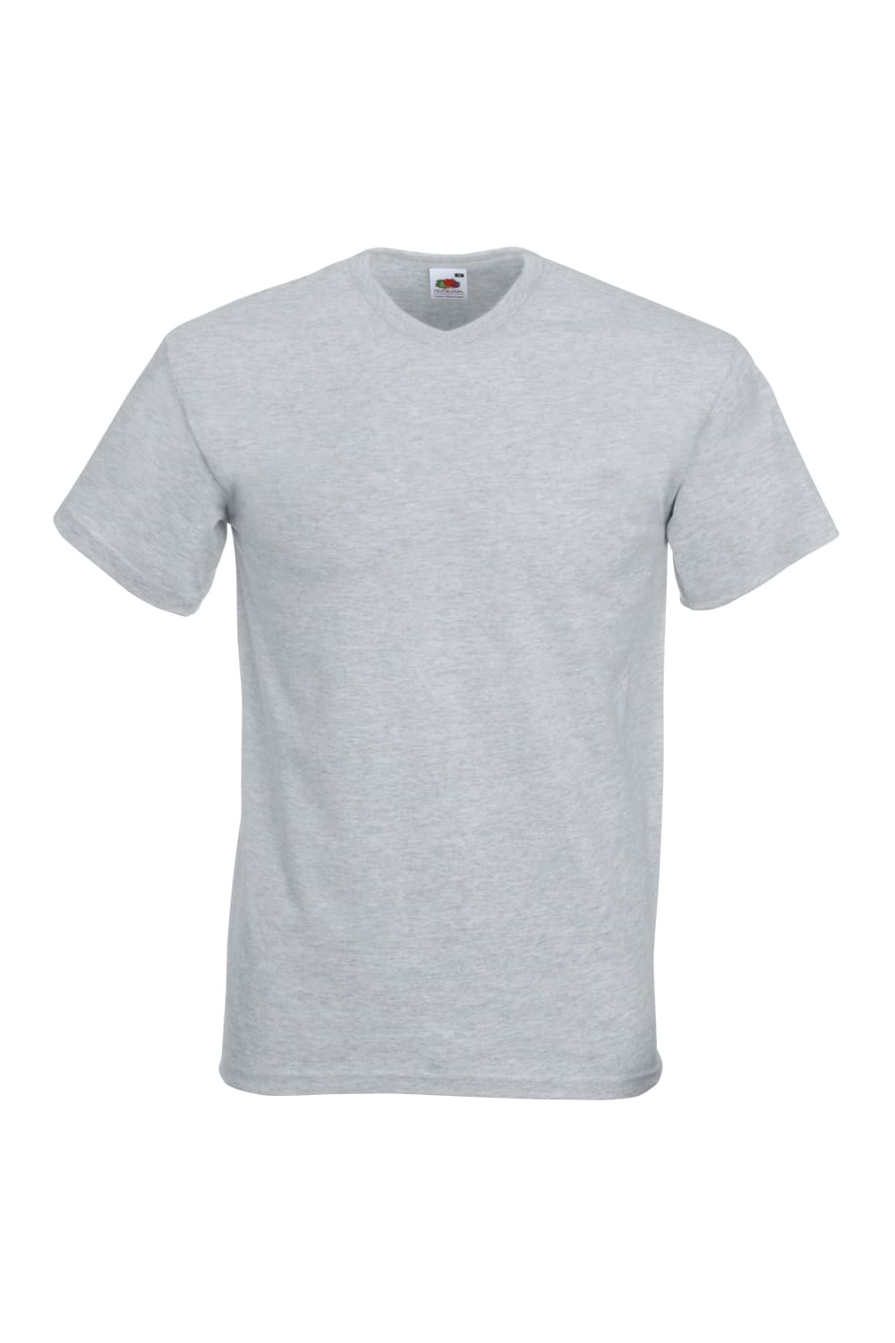 Fruit Of The Loom Mens Valueweight V-Neck T-Short Sleeve T-Shirt (Heather Gray)