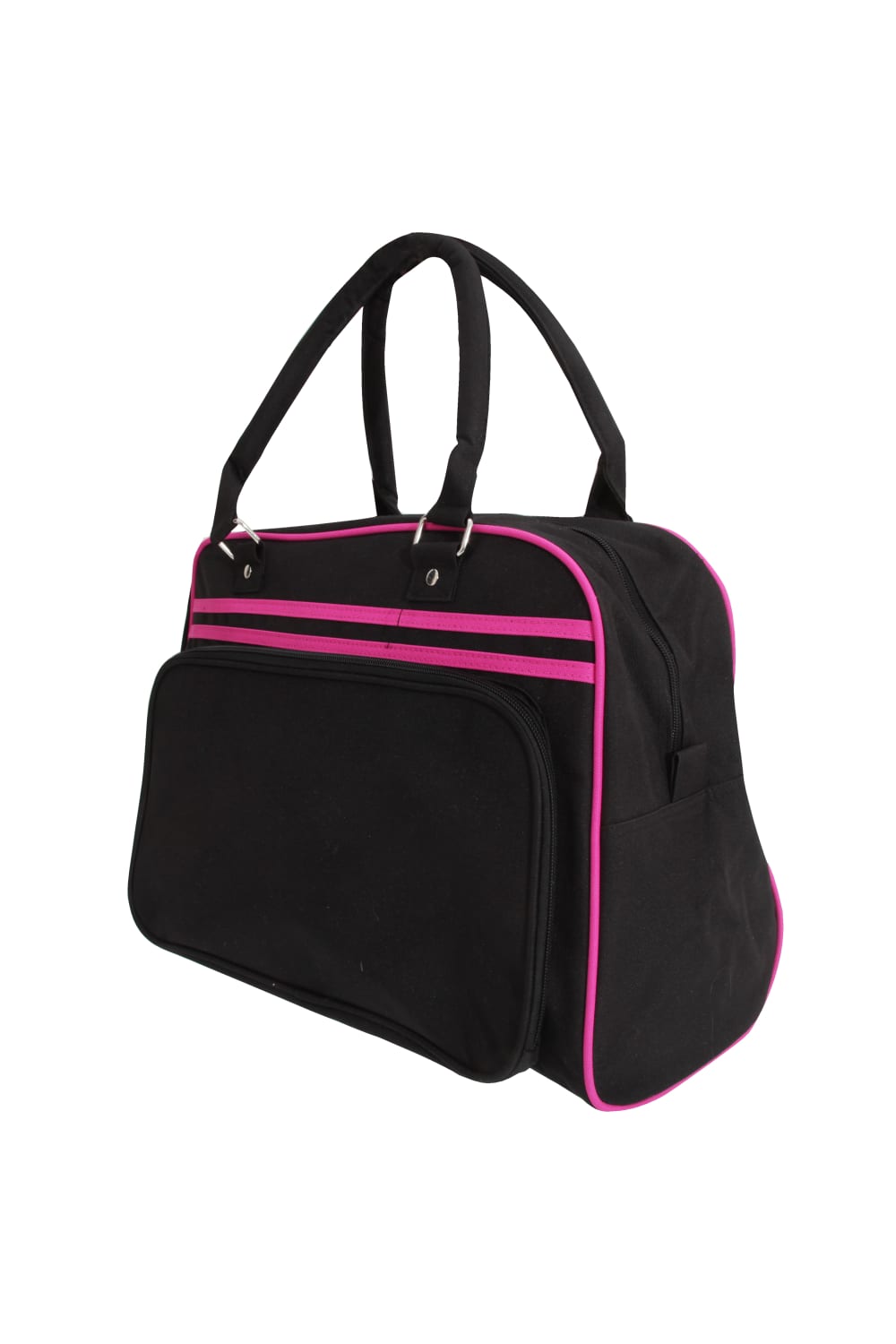 Bagbase Retro Bowling Bag (6 Gallons) (Pack of 2) (Black/Fuchia) (One Size)