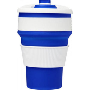 Avenue Cora Collapsible Tumbler (Blue/White) (One Size)