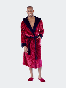 Men's Hooded Plush Robe