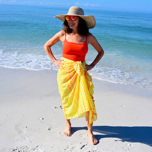 Sunshine Geo Yellow Sarong